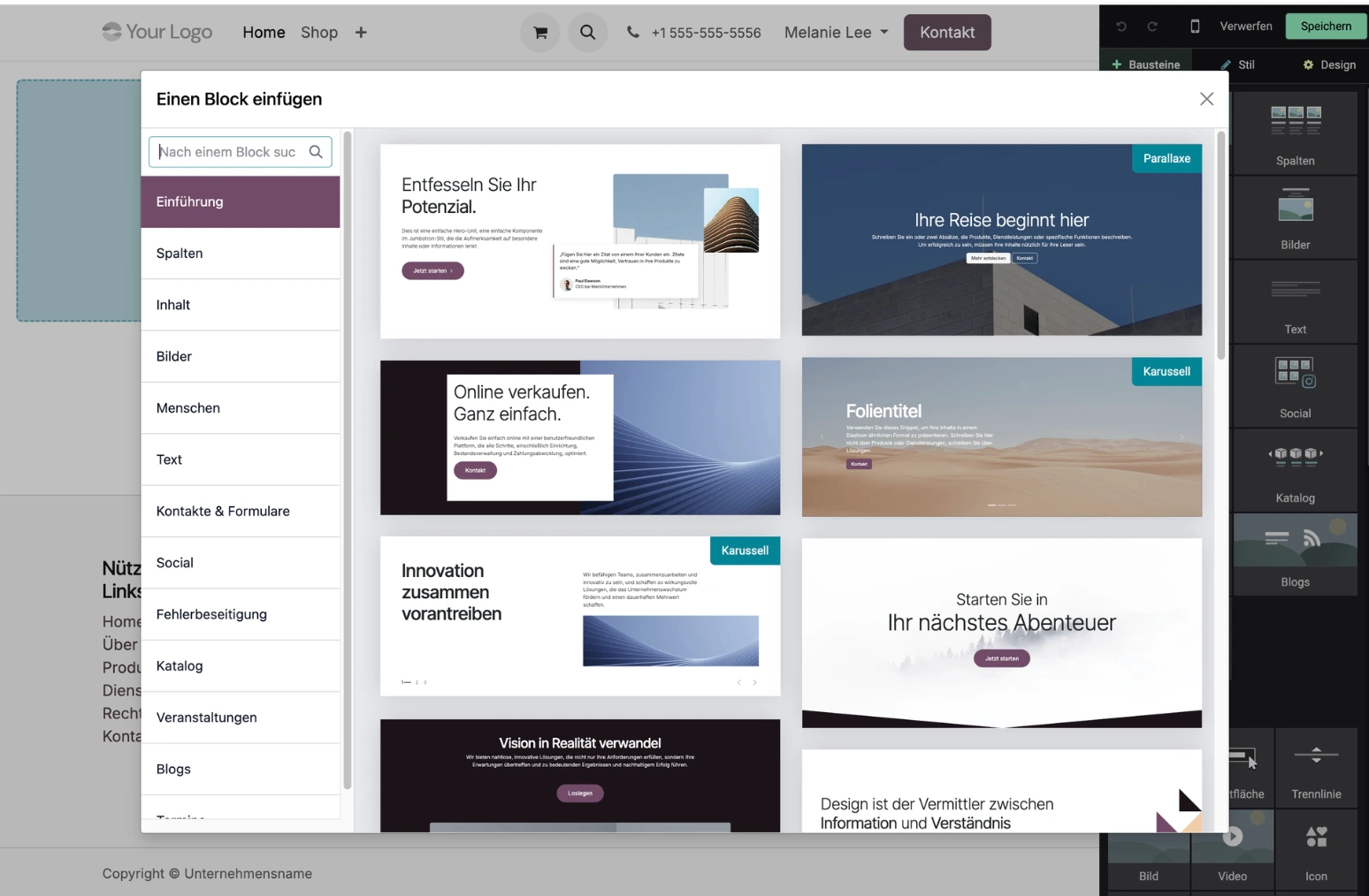 Odoo Website Builder